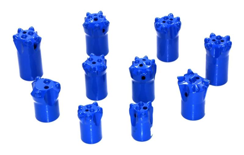 8 Buttons 7 11 12 Degree Tapered Rock Drilling Bits
