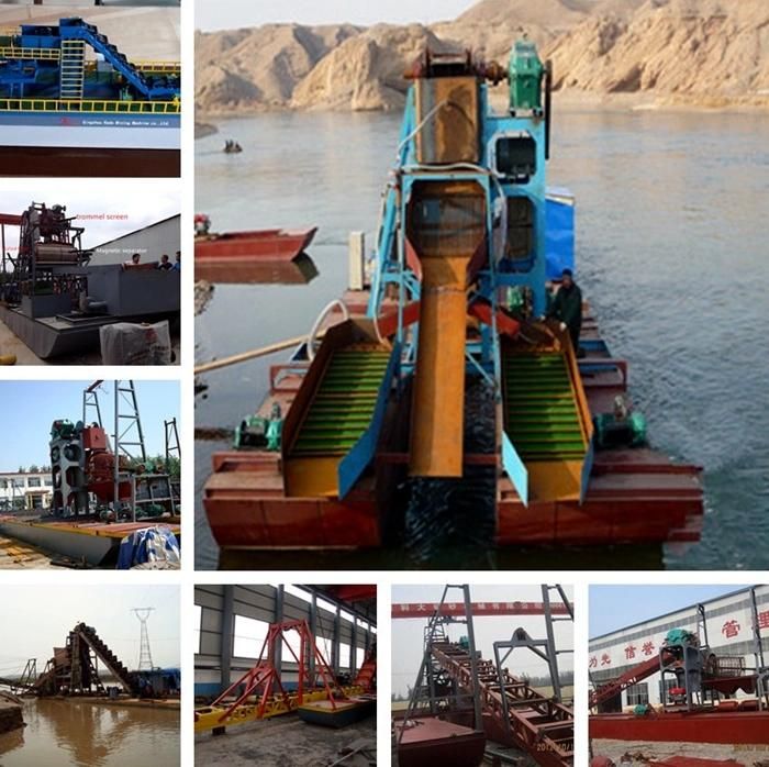 Keda Mining Equipments Gold Mining Trailinng Suction Bucket Chain Dredger