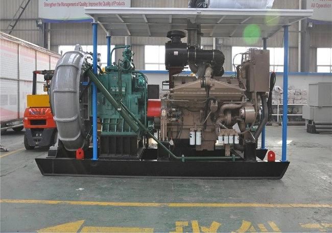 Hydraulic Diesel Engine/ River Sand Pump / Reservoir Mud Dredging / Cutter Suction Dredger with Anchor Rod /Trolley /Underwater Pump