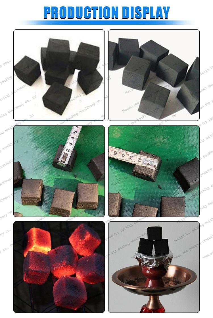 Latest Cubic Shape Barbecue Coal/Charcoal Briquette Make Extruder Machine for Sale