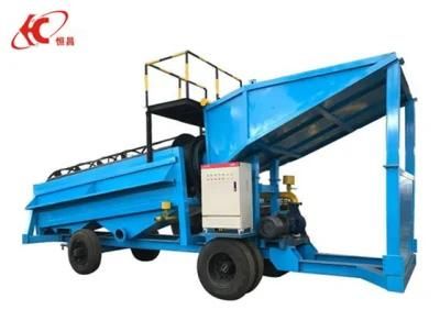 High Recovery Small River Sand 100tpd Gold Trommel Washing Plant Diamond Processing ...