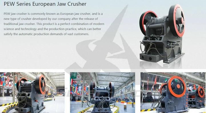 Worry-Free Operation Pew Limestone Primary European Jaw Crusher for Mineral Crushing