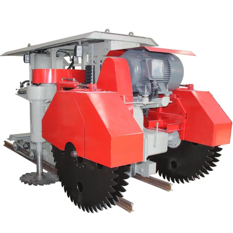 Hkss-1400 Limestone Sandstone Horizontal and Vertical Multi-Blade Quarry Building Block Cutting Machine by Electric Power on Rail Moving