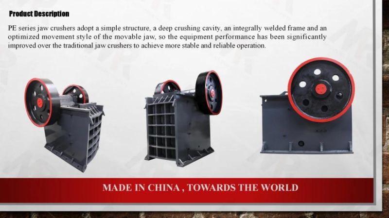 High Performance Stone Processing Crushing Plant Primary Jaw Crusher
