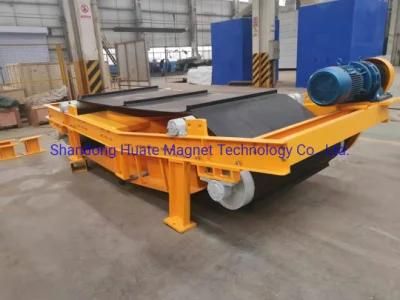 Self Cleaning Overband Cross Magnetic Separator for Conveyor Belt