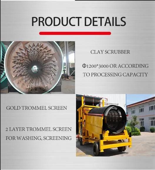 Keda Best Quality Big Capacity Gold Washing Mineral Trommel Screen