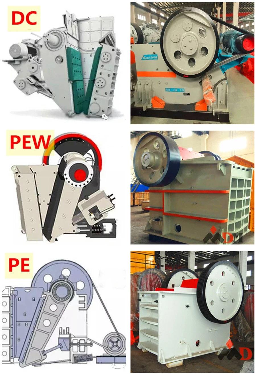 Etechnology Pew Jaw Crusher/Easily Changed Wearing Parts Rock Jaw Crusher