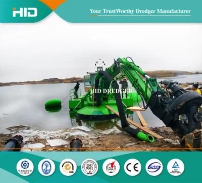 Full Hydraulic System Amphibious Dredger Make The Work Easy in Lake Mud Dredging