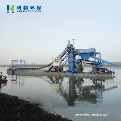 Good Performance River Bucket Chain Sand Gold Mining Dredger for Sale