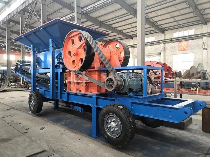 Mining Crushing Machine Mobile Stone Portable Jaw Crusher for Gold Mining Equipment