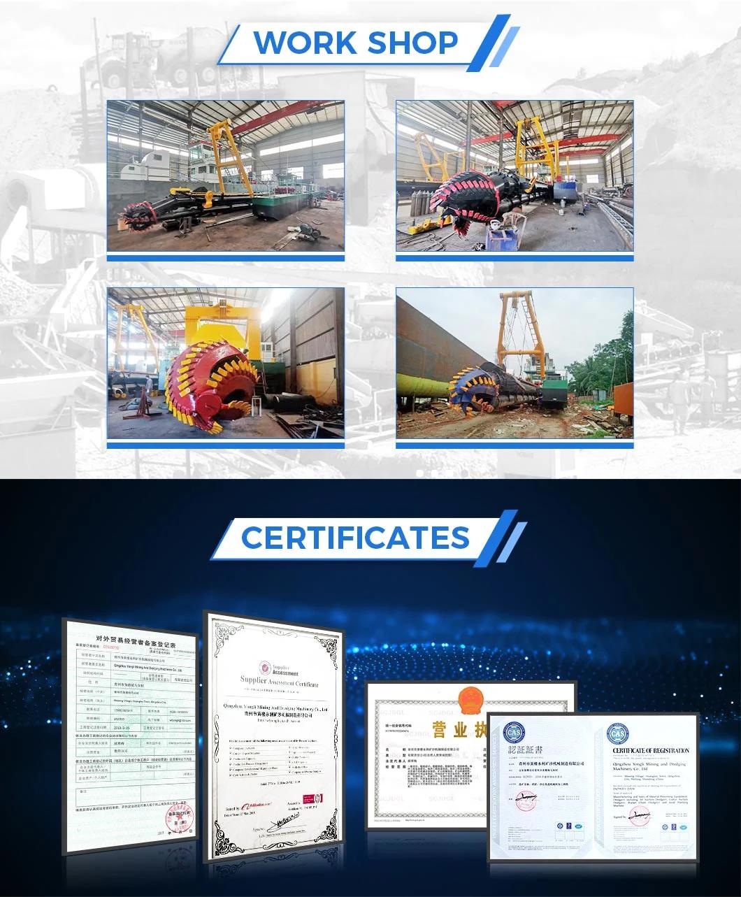 China Manufactory River Dredging Sand Dredger Machine Bucket Wheel Suction Dredger