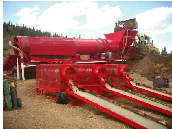 Mobile Trommel Small Gold Washing Machine in Ghana