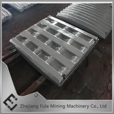 Casting Movable/Swing and Fixed Jaw Plate for Stone Jaw Crusher Spare Parts