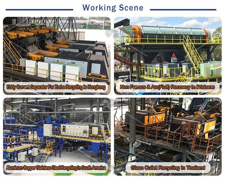 Professional Eddy Current Separator Separate Non Ferrous Metal for Copper and Aluminum Sorting