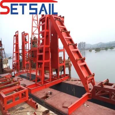 China Chain Bucket Type Gold Dredger for River Gold Dredging