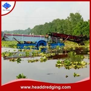 Sea/Lake/River Aquatic Weed Harvester Seaweed Harvesting Machine Hot Selling Water Weed ...