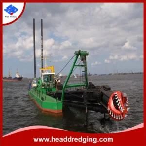 Head Dredging Low Fuel Consumption Cutter Suction Dredger for Mud/Clay Sand Dredging Works