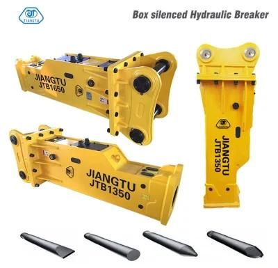 10 Ton Excavator Attachments 70mm 75mm Box-Type Hydraulic Breaker Hammer