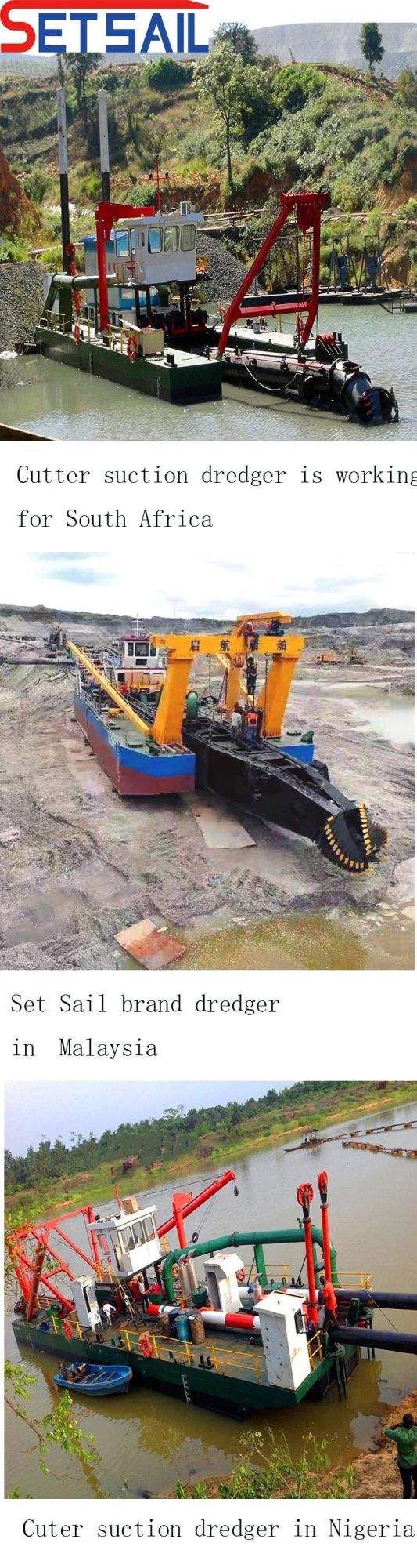 Water Flow 5000m3 Hydraulic Anchor Rod Cummins Diesel Engine 20/22 Inch Mud/Cutter Suction Sand Dredger for River /Lake /Sea /Reservoir Dredging Project