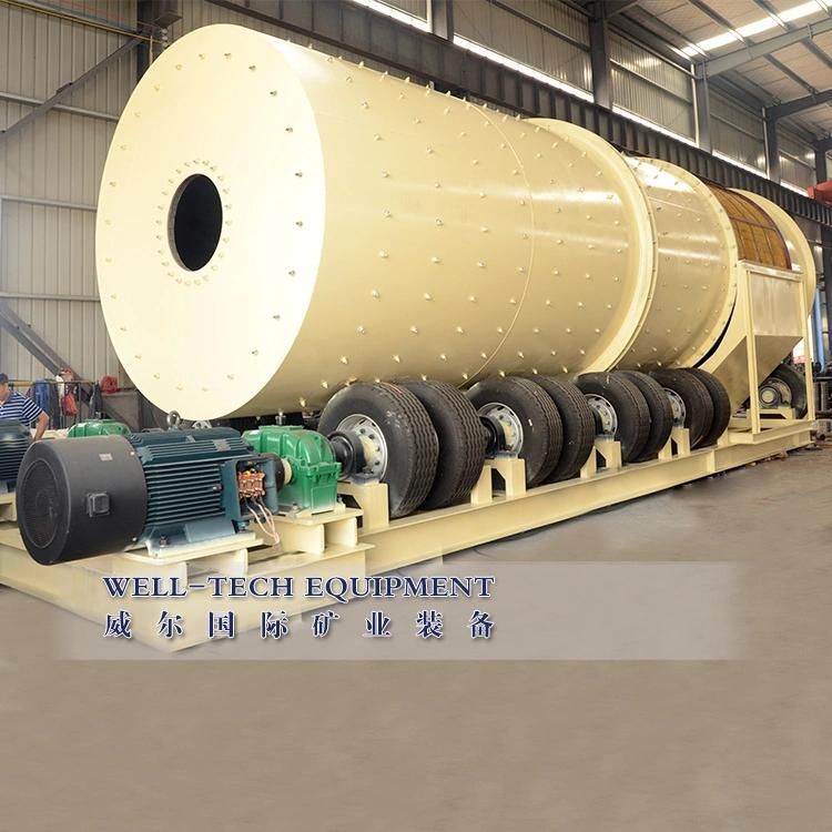 Trommel Scrubber for Wash Mud Sticky Alluvial Gold/Manganese Ore to Russia/Australia