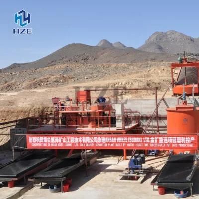High Rate Recovery Shaker Table of Gold Gravity Recovery Processing Plant