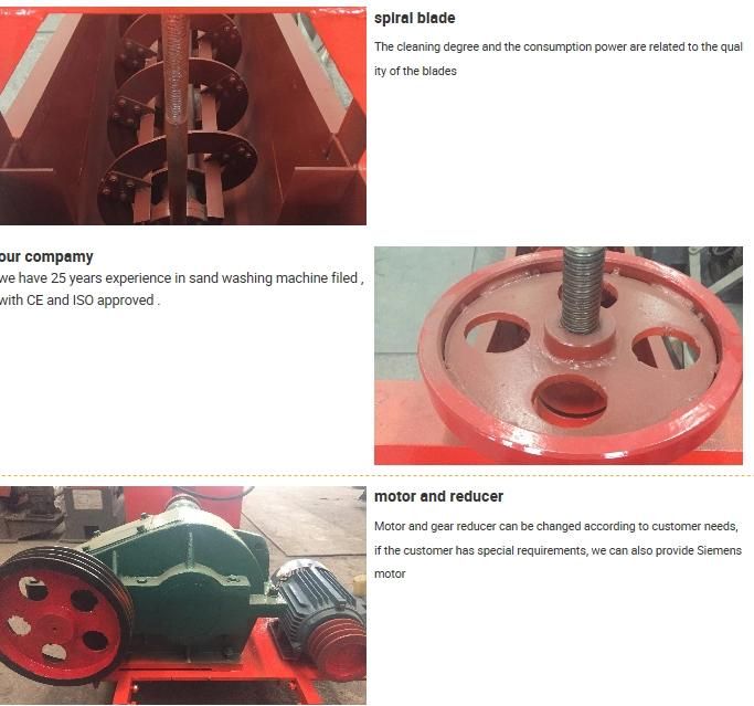 Gravel Sand Screening Washing Machine Double Spiral Screw Sand Washer