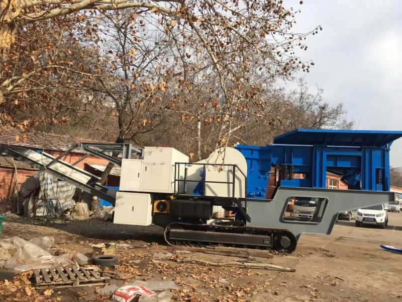 High Efficiency Jaw Breaker Crawler Mobile Crusher, Small Portable Granite Gravel Rock Stone Crushing Machine, Mobile Concrete Crushing Plant