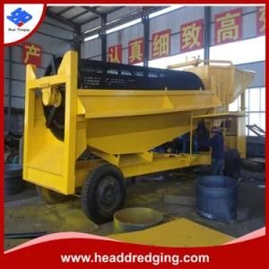 Mobile Placer Washing Trommel Plant Alluvial Sand Gold Mining Equipment
