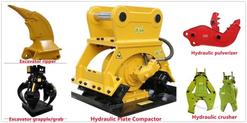 Excavator Attachment Rock Crusher Hydraulic Pulverizer for Delimontion Concrete