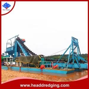 Head Dredging Gold Mining Dredger Bucket Chain Dredger Manufacturer