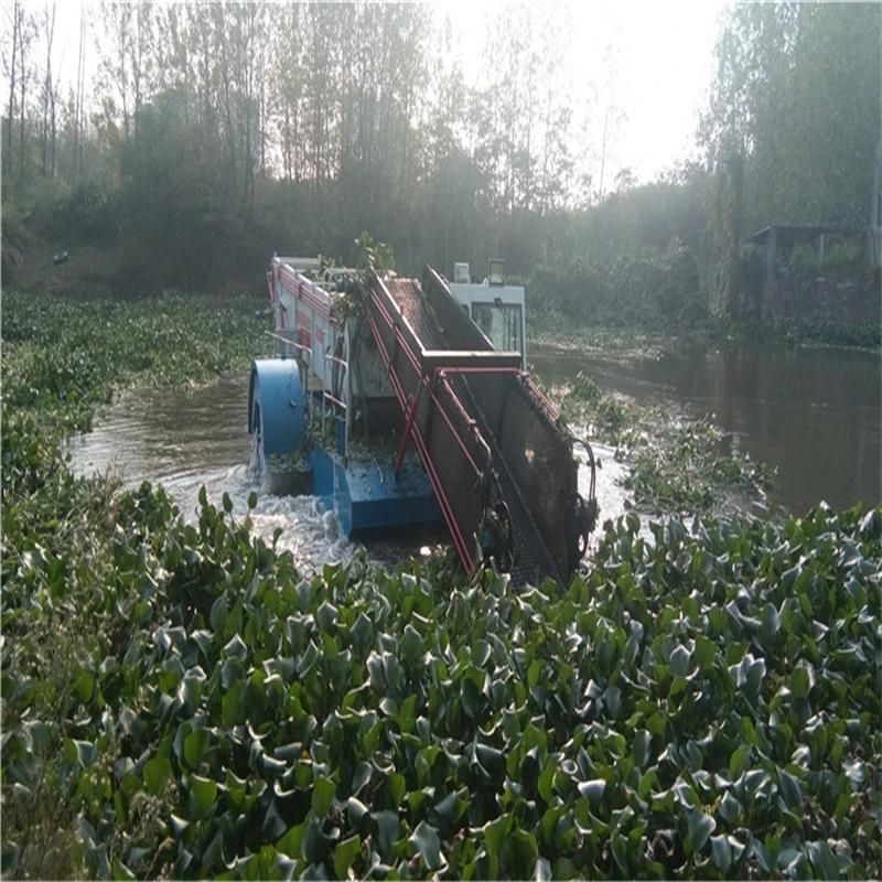 Automatic Driving Aquatic Weed Cutting Harvester for Sale