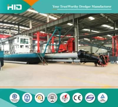 HID Brand Hydraulic Cutter Suction Dredger with Diesel Engine for Sale