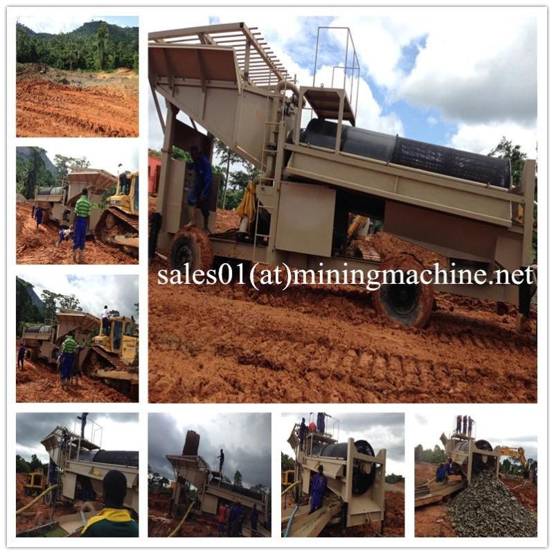 Popular Alluvial Gold Separating Gold Mining Trommel Screen