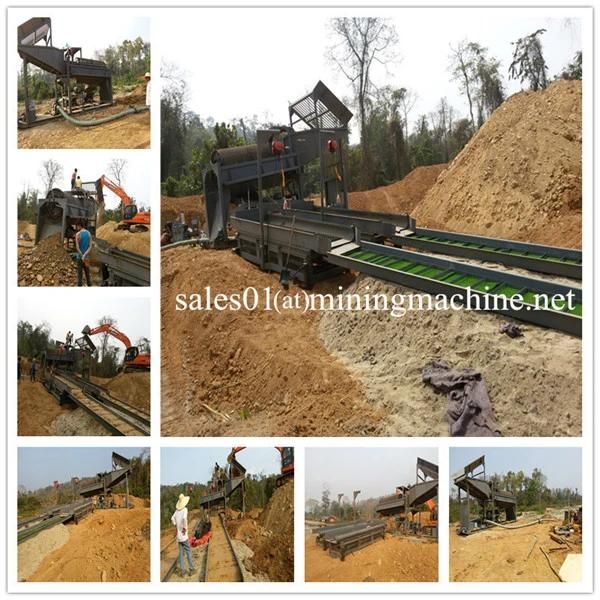 50tph Mobile Gold Placer Classification Process Trommel