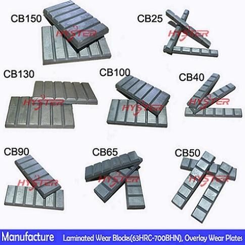 Chromium Carbide White Iron Chocky Wear Blocks 700bhn