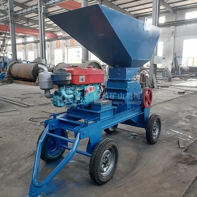 Small Scale Gold Mining Equipment Rock Gold Grinding Machine 400*600 Portable Hammer Mill Crusher Machine