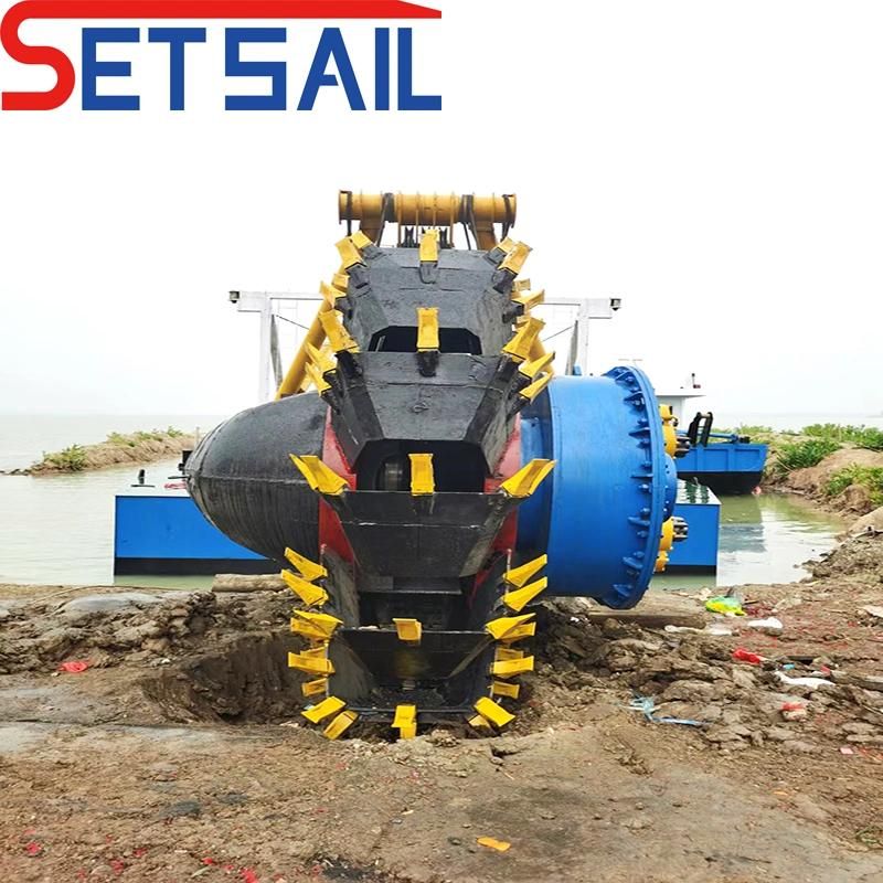 Diesel Engine Water Flow 1000m3 Wheel Buckt Dredging Mud Dredger