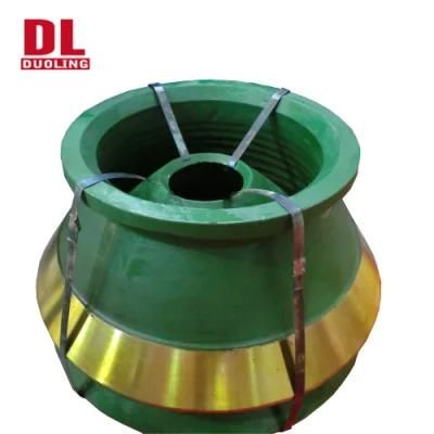 Cone Crusher Parts in Mn Mantle &amp; Bowl Liner