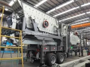 Tyre Mobile Stone Basalt/Limestone Impact Crusher and Screen