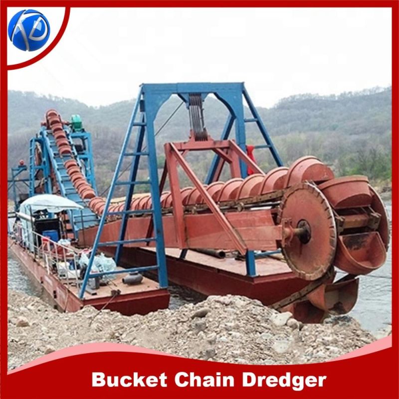 High Efficiency Elevator Bucket Dredger for Diamond with Working Capacity 60-100 Cbm Per Hour