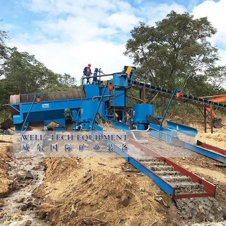 Alluvial Gold Mining Mobile Trommel Screen