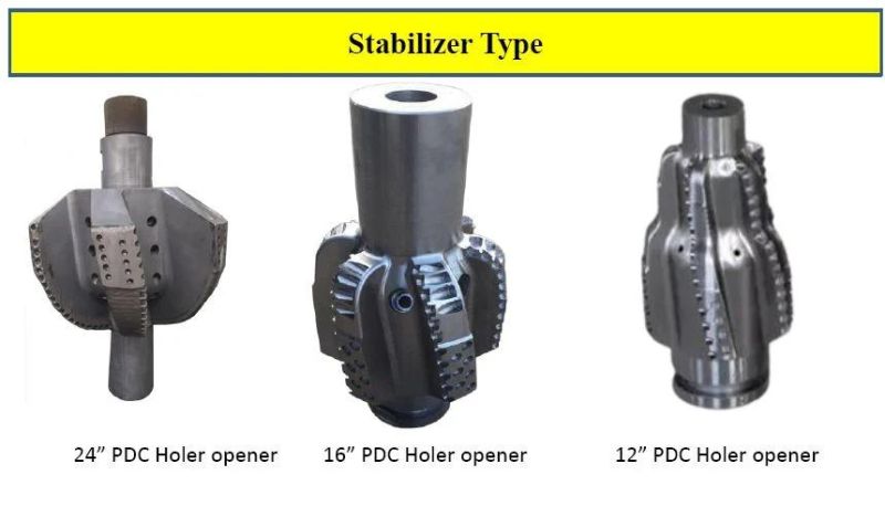 Rock Drilling Bit 12 1/4 Inch Fixed Cutter PDC Hole Opener / Hole Reamer