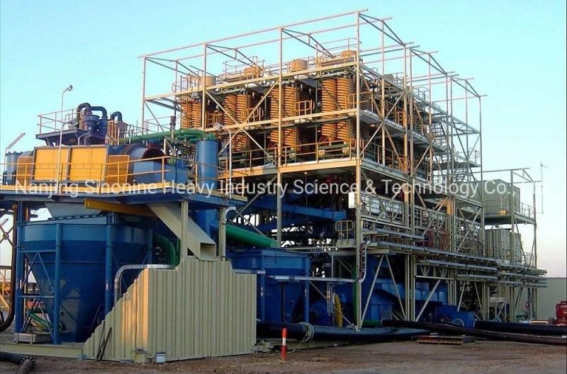 Mineral Spiral Chute Spiral Plant for Iron Sand Separation and Silica Sand Recovery