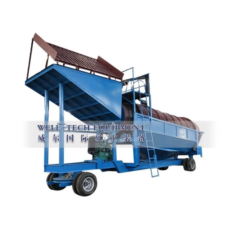 Gold Wash Machine Rotary Trommel Screen for Mineral Separation Placer Gold Mining Equipment