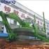 Amphibious River Sand Dredger/Multifunction Swamp Buggy Dredger Excavator with Pontoon and ...