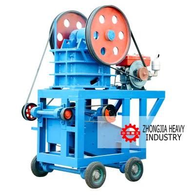Limestone Mineral Diesel Motor Jaw Crusher and Screen Station