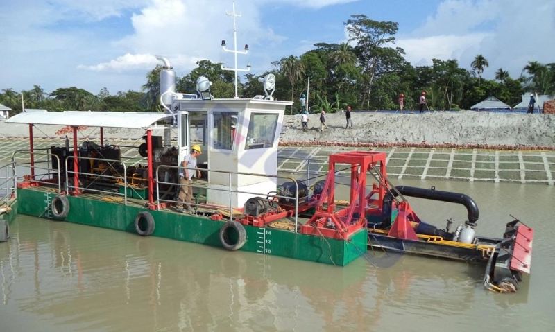 Auger Head Suction Dredger Used in Sediment Basin