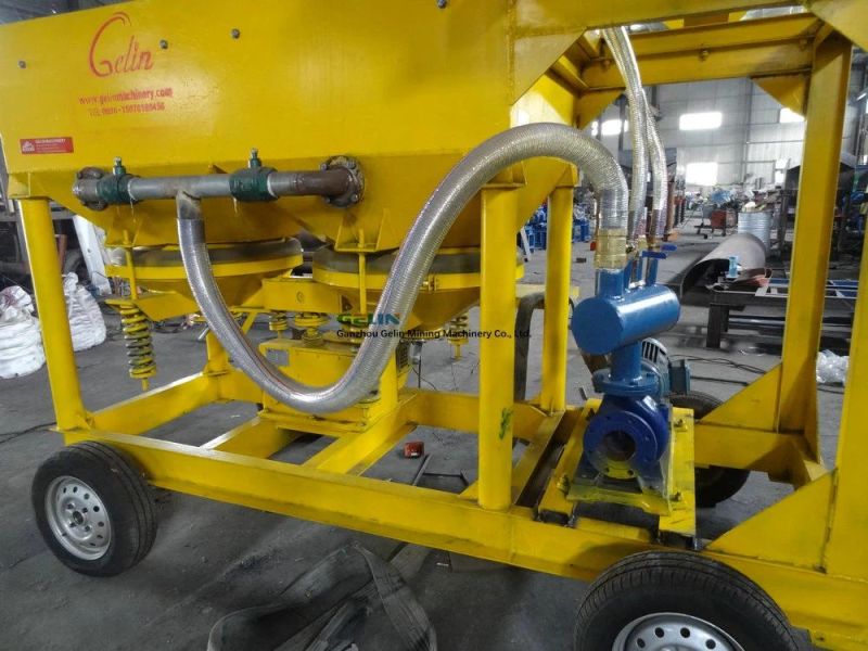 Portable Mobile Type Complete Alluvial Gold Diamond Washing Plant