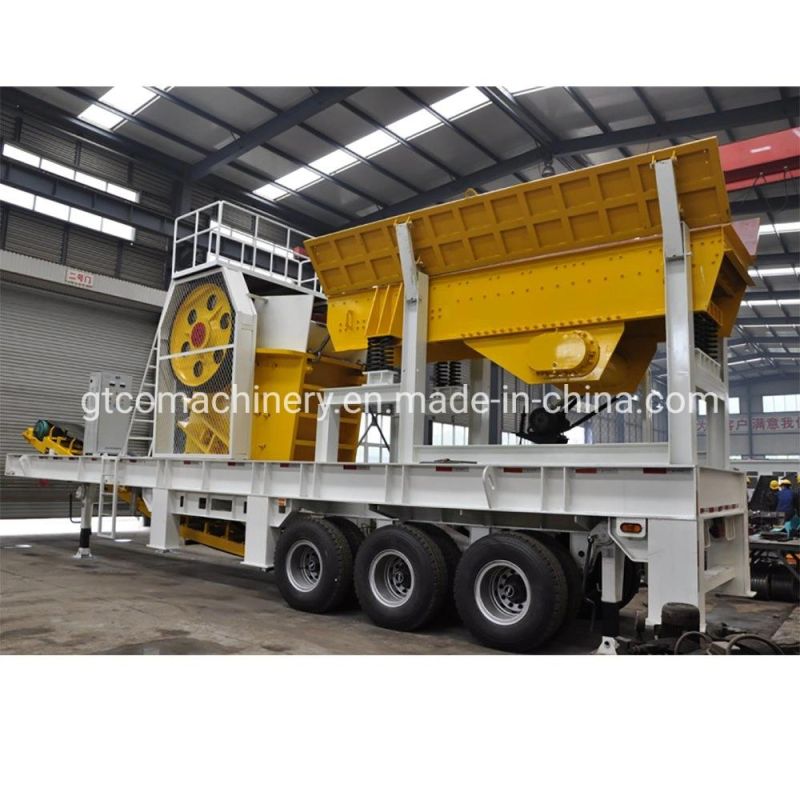 Complete Quarry Crushing Plants, Mobile Granite Limestone Gravel Jaw Crusher