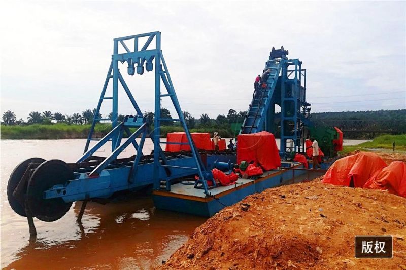 Gold Mining Machine Bucket Ladder Dredger for Diamond Dredging